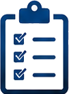 A clipboard with a checklist