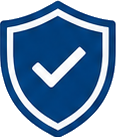 A shield with a check mark